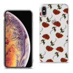 A smartphone and a floral-patterned phone case.