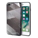 Phone case with diagonal stripes on an iPhone.