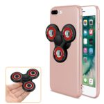 A smartphone case with a built-in fidget spinner.