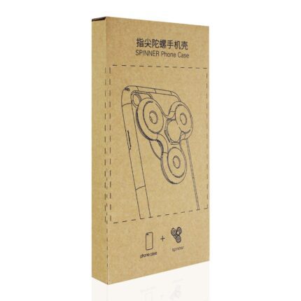 Eco-friendly packaging for a magnetic phone holder with a gear design.