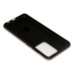 Black phone case with a white camera protector.