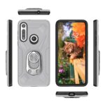 Smartphone case with built-in ring holder shown from multiple angles.