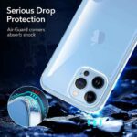 Blue phone case with serious drop protection for Air Cushion shock absorption.