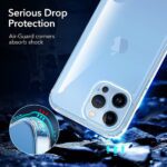Clear phone case providing serious drop protection for Air Cushion Camera.