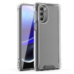 Clear protective phone case showcasing a sleek smartphone.
