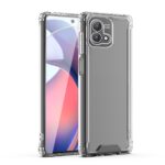 Transparent protective phone case showcasing a modern smartphone.
