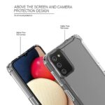 Clear protective phone case with raised edges for screen and camera protection.