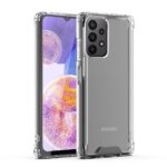 Clear protective phone case on a modern smartphone.