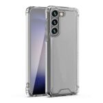 Transparent phone case with reinforced corners for a sleek, protective look.