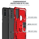 Smartphone case with multi-layer protection and precise cutouts.