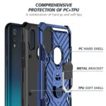 Protective phone case with hard PC shell and soft TPU shell layers.
