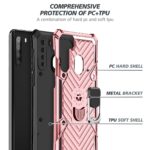 Detailed breakdown of a rugged phone case with multiple protective layers.