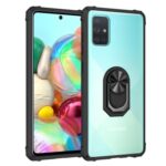 Protective phone case with ring holder for a smartphone.