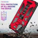 Rugged red phone case offering full device protection.