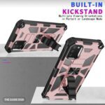 Rugged phone case with built-in kickstand and shockproof design.