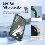 360° full fall protection phone case with reinforced corners and raised edges.