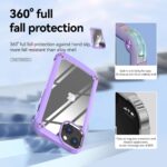 Phone case offering 360° full fall protection with raised edges and shock absorption.