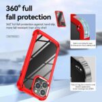 Red phone case with 360° full fall protection and shock absorption.