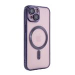 Purple phone case with MagSafe compatibility and triple camera cutout.