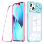 Colorful protective phone case with compartments and bumper frame.