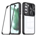Modern smartphone case with built-in camera protection and tempered glass.