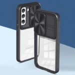 Black phone case with card holder and camera protection.