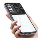 Smartphone case with built-in camera lens protection and magnifier.