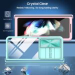 Clear phone case with diamond design showcasing vibrant screen colors.
