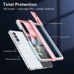 Transparent phone case with full edge protection and anti-scratch design.